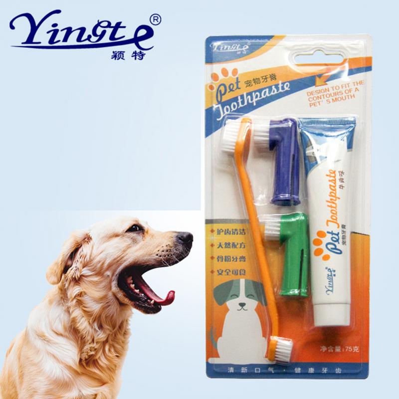 Dog Cat Finger Tooth Brush Oral Care 