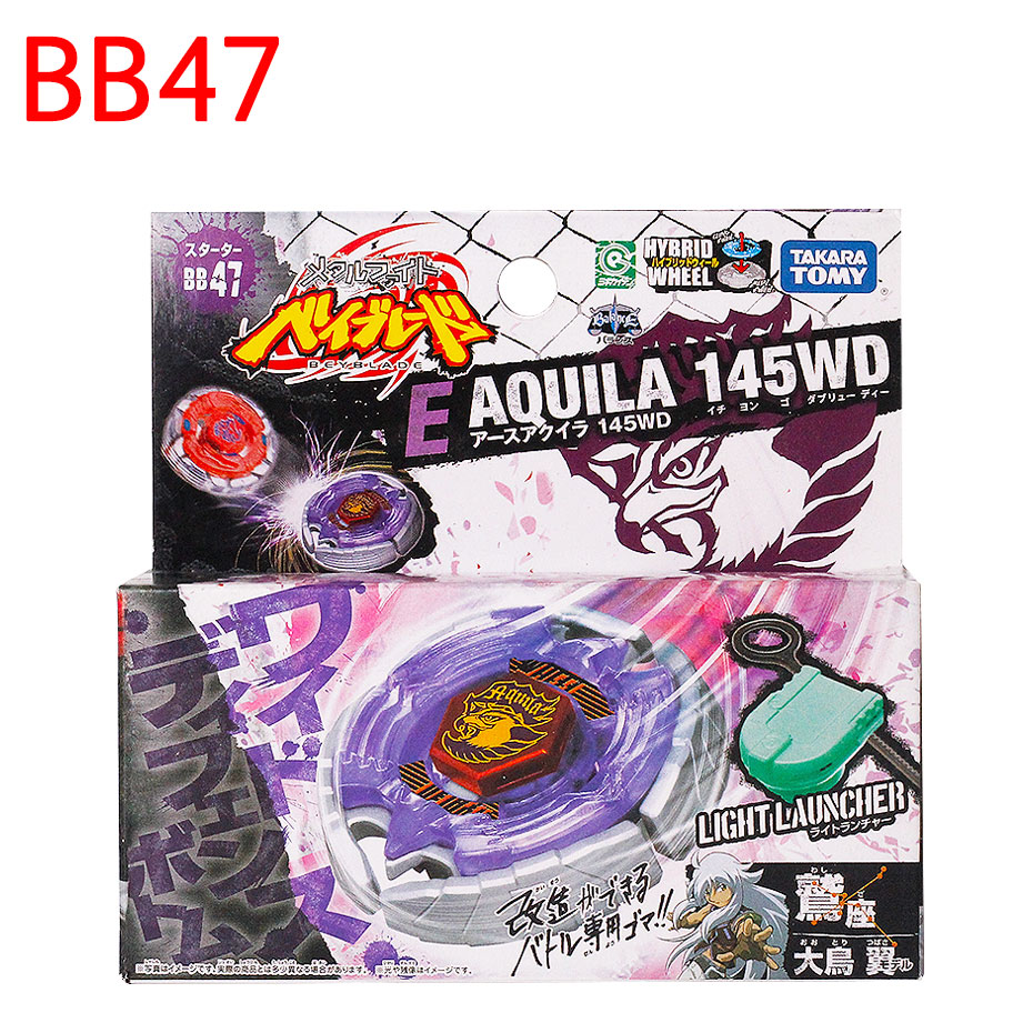 TAKARA TOMY JAPAN BEYBLADE METAL FUSION BB-47 EARTH EAGLE AQUILA 145WD +  пусковое устройство | AliExpress