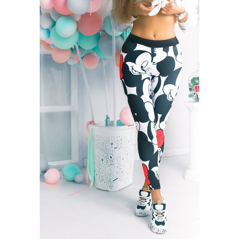Pantalones de chándal de DISNEY para mujer, mallas con estampado Digital 3D  de mickey mouse, caderas de ratón, pantalones de cintura alta|Pantalones y  pantalones capri| - AliExpress