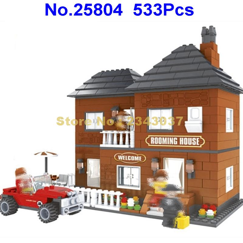 1298Pcs Villa House Architecture Building Blocks Educational DIY Toys Gift NOBOX