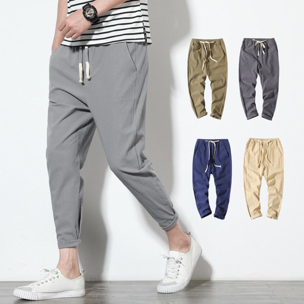 casual cotton pants men