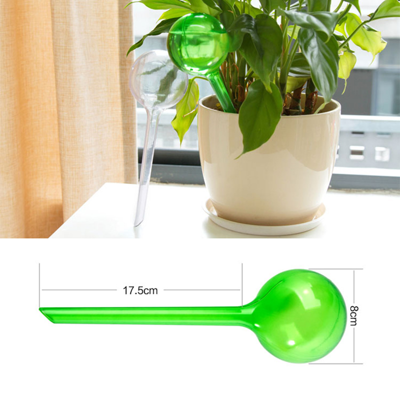 Stylish Self Watering System 3 Pack Spheral Plant Potting Watering Glass Bulbs 