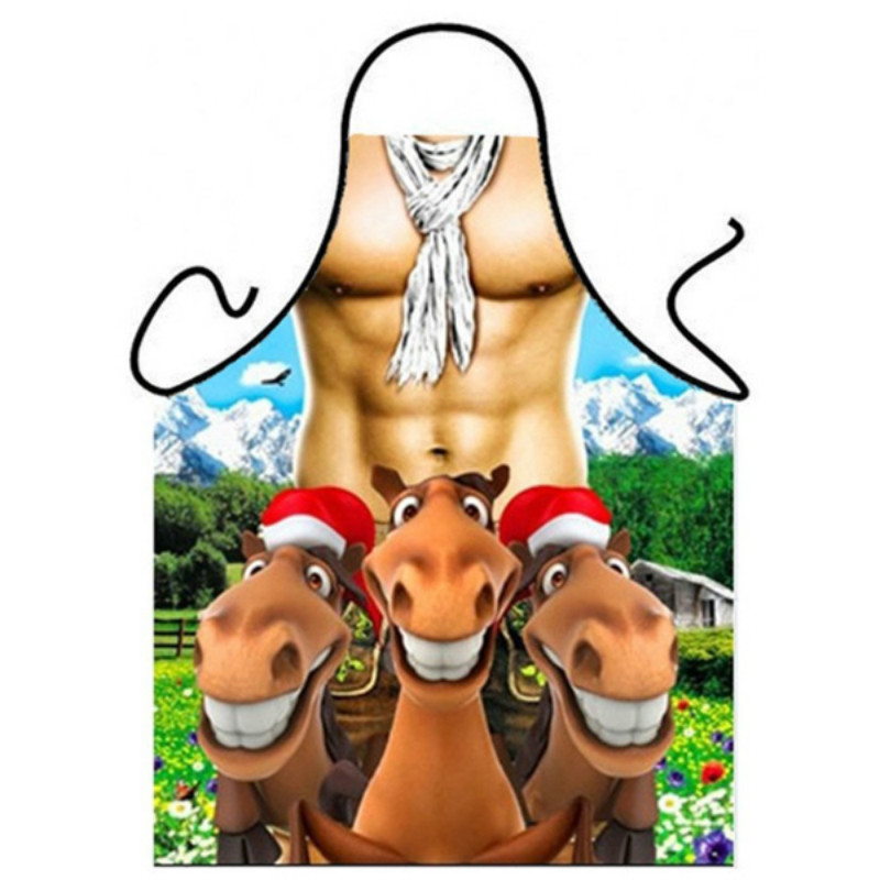 Description Picture 5 of item3D Funny Aprons Sexy Naked Man & Women Apron Dinner BBQ Party Cooking Apron Adult Baking Accessories Funny Gifts For Men