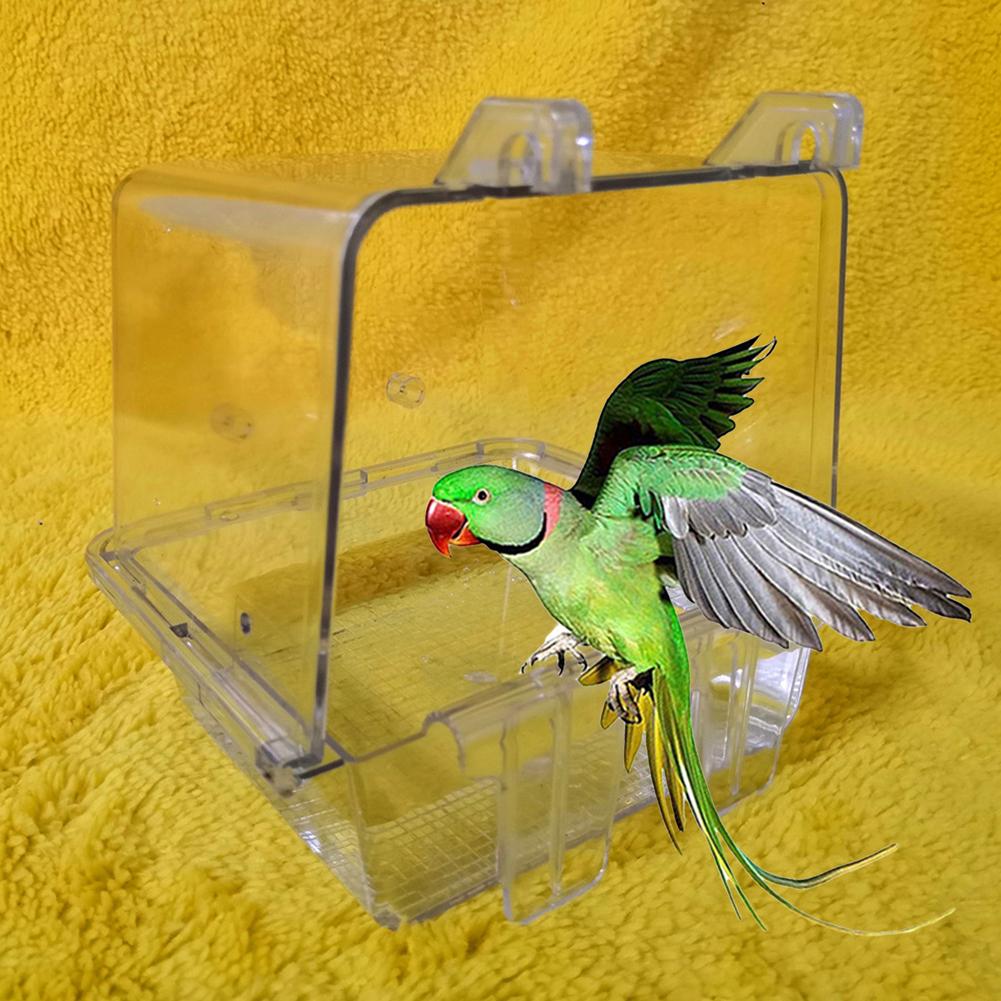 Haorw casa doppia tazze con clip Feeder Bowl per mangime uccelli Pappagallo Gabbia
