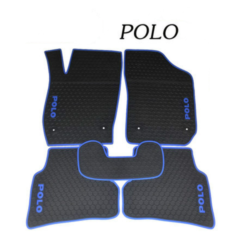 Car Floor Mats for Volkswagen POLO 2009 2019 Year and Old PoloSpecial No Odor Carpets Waterproof