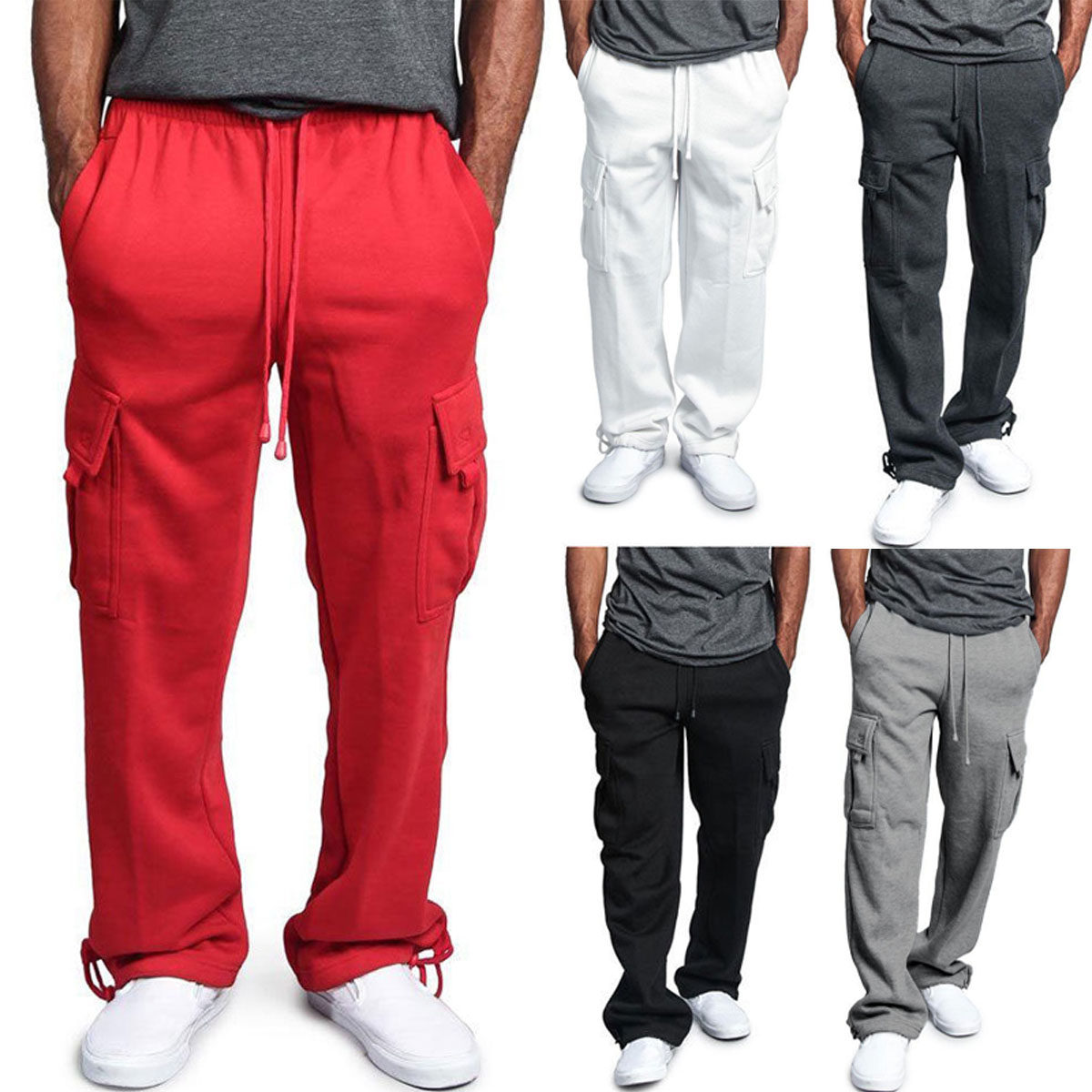 mens red sweatpants