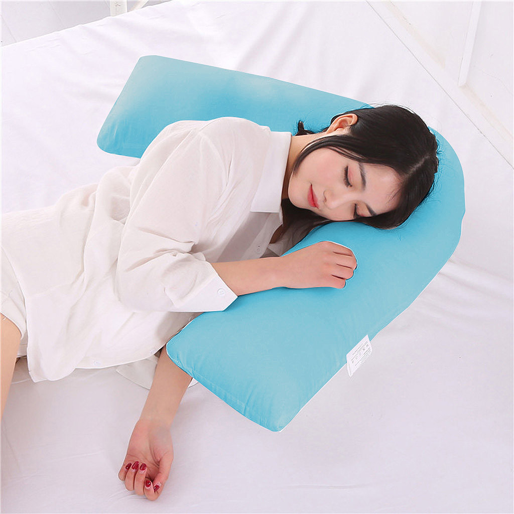 V Shaped Pillow & Cover Orthopaedic Nursing Maternity Pillow Neck Spine Support 