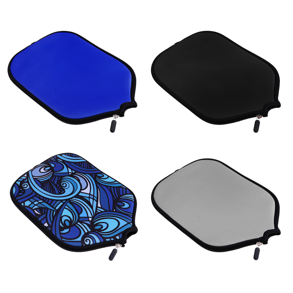 5pcs Universal Black Neoprene Pickleball Paddle Cover Protector Accessories 