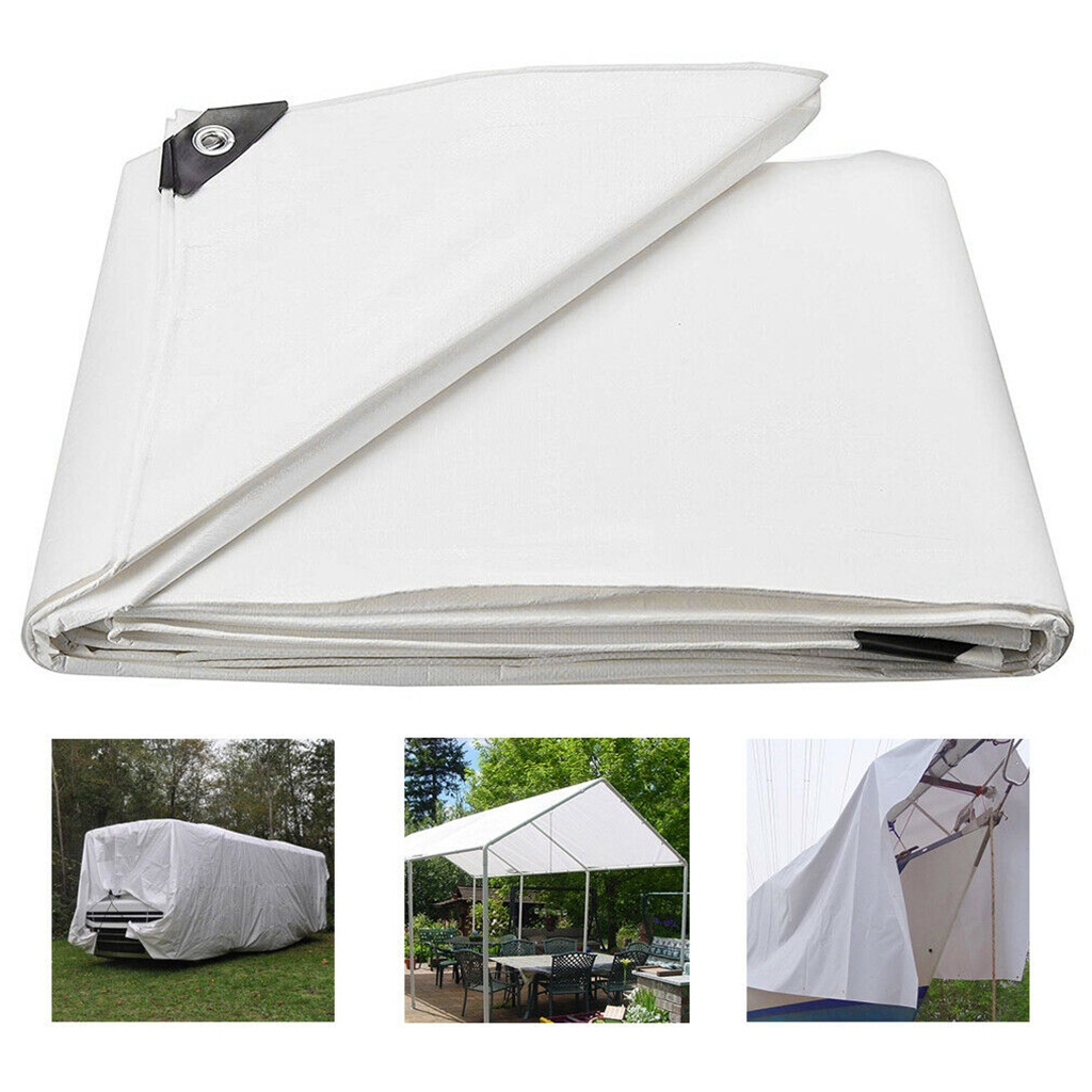 Tarpaulin HEAVY Waterproof Lightweight 5x6m Cover Tarp Ground Camping Sheet 