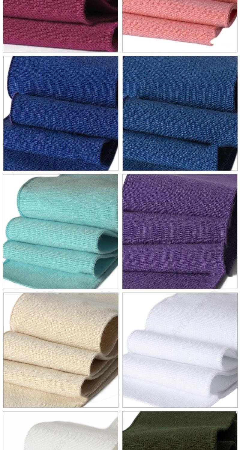 Description Picture 5 of itemHigh Elastic Cuffs Neckline Knitted Rib Anti-pilling Polyester Yarn-dyed Knitted Threaded Hem for Clothes DIY FIx 80cm(31") Long