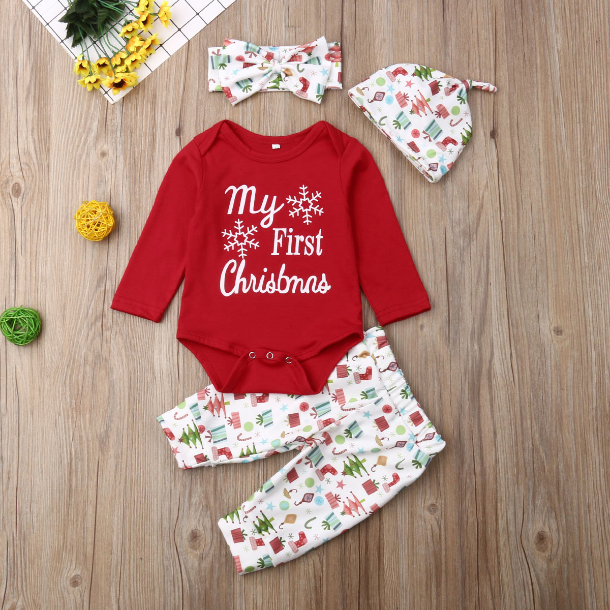 baby's 1st christmas outfit