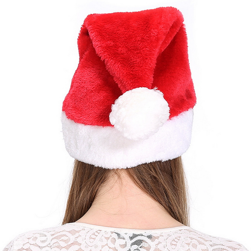 Plush Christmas Hat Santa Hat Christmas Hat Durable Christmas Hat High