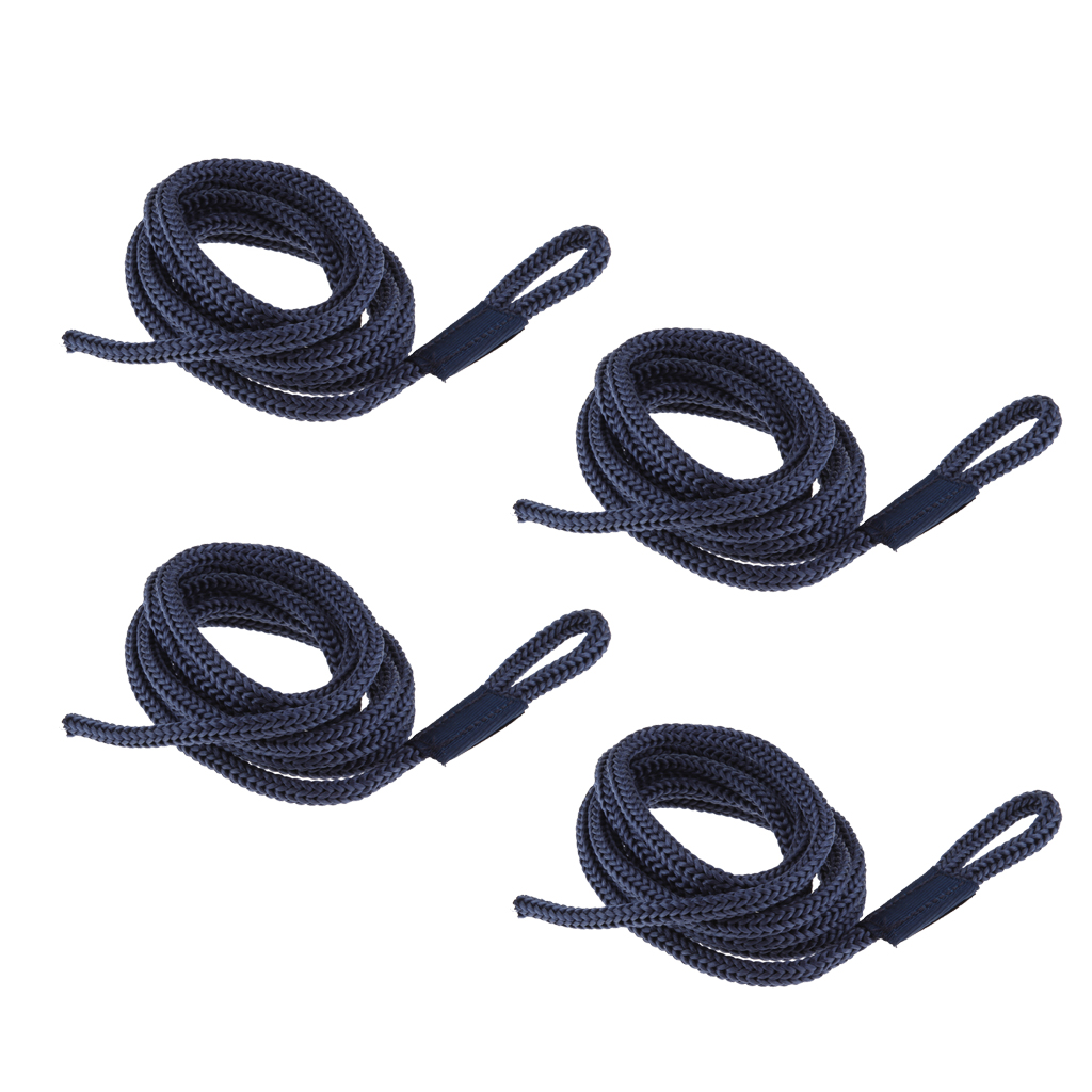 UKAMYNA 2Pcs Boat Dock Lines and Mooring Lines 4-5.5 Foot for Bungee,Floating 