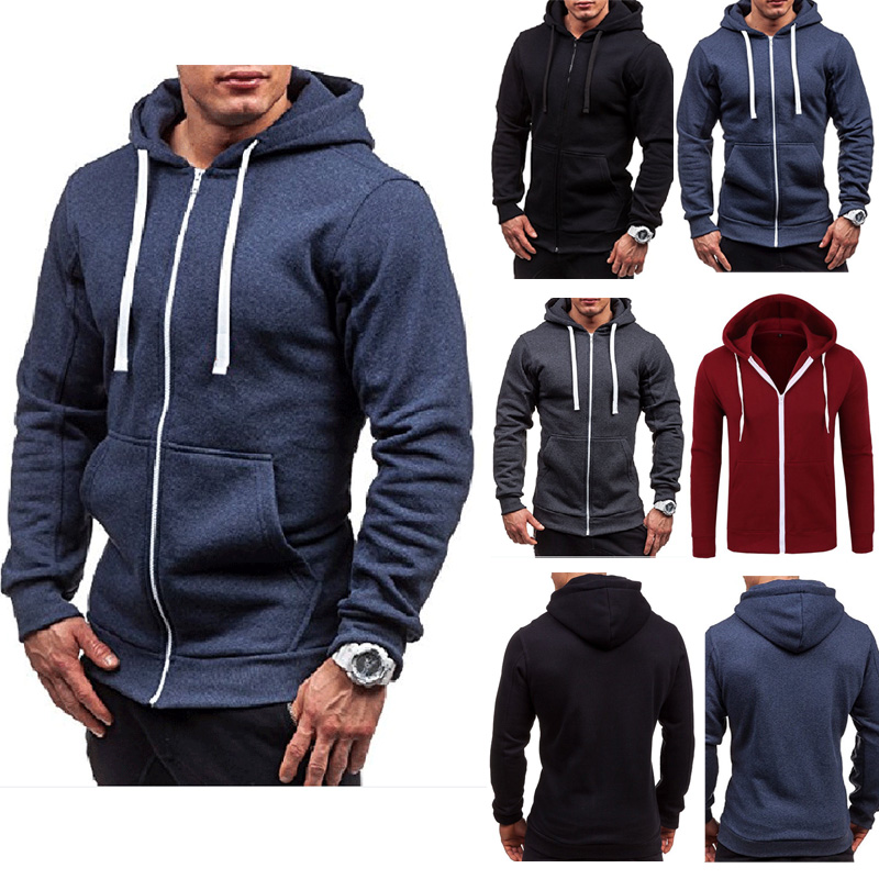 muscle fit hoodie men's