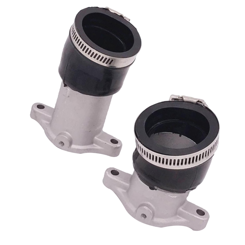 2 Pieces Carburetor Intake Manifold Joint Boot Carburetor Rubber Flange Intake Compatible for Honda CM400C CM400E CM400T Motorcycle