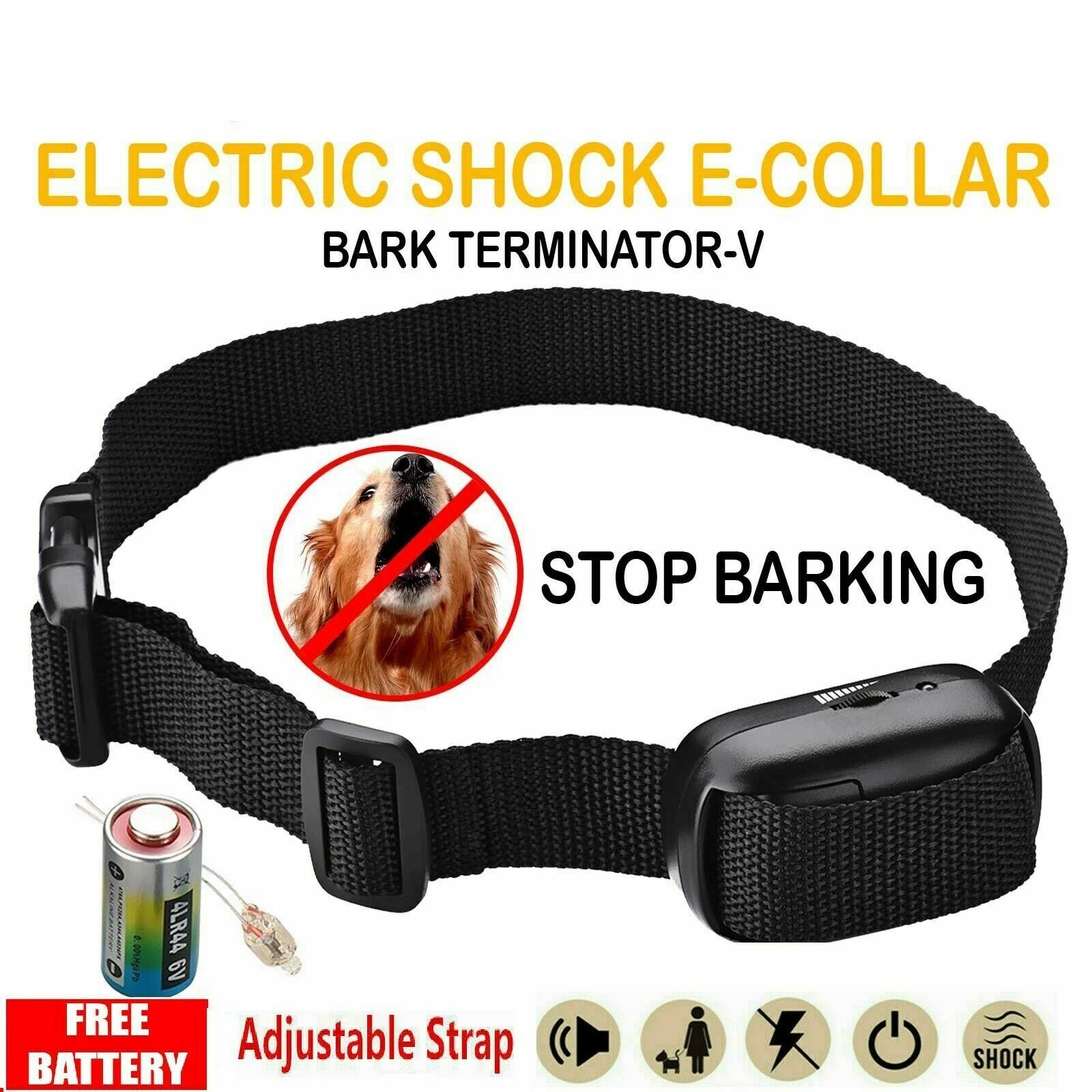 Adjustable Electric Dog bark shock 