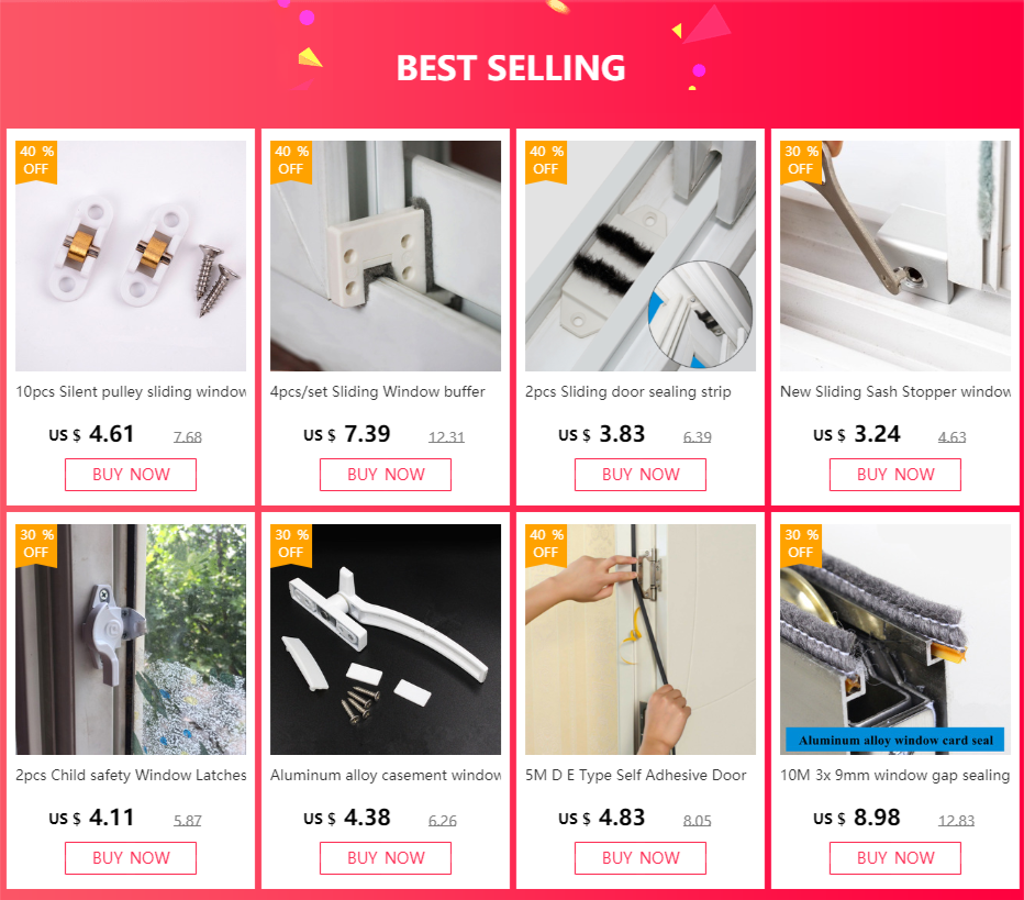 4pcs/set Sliding Window buffer block up and down track Sealing Wind