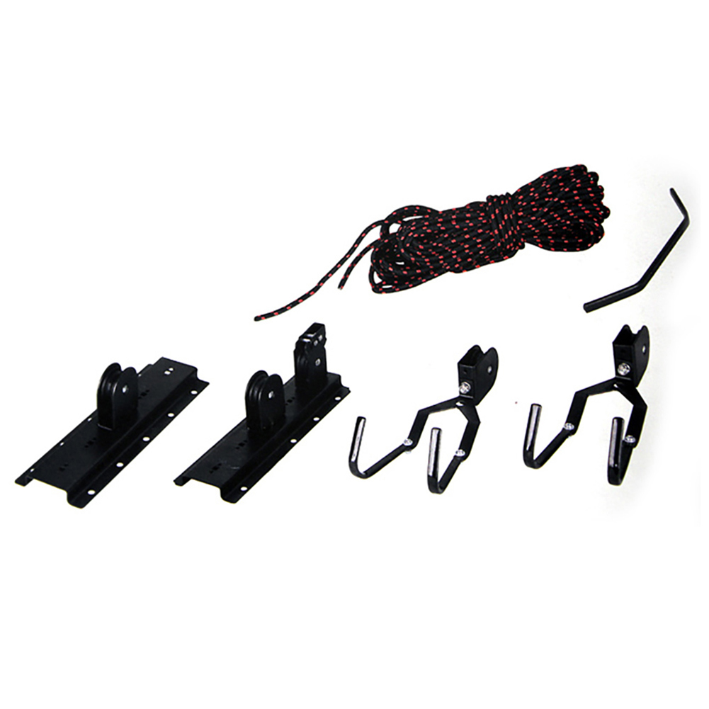 Gancho de polea de elevador para bicicleta, estante de almacenamiento