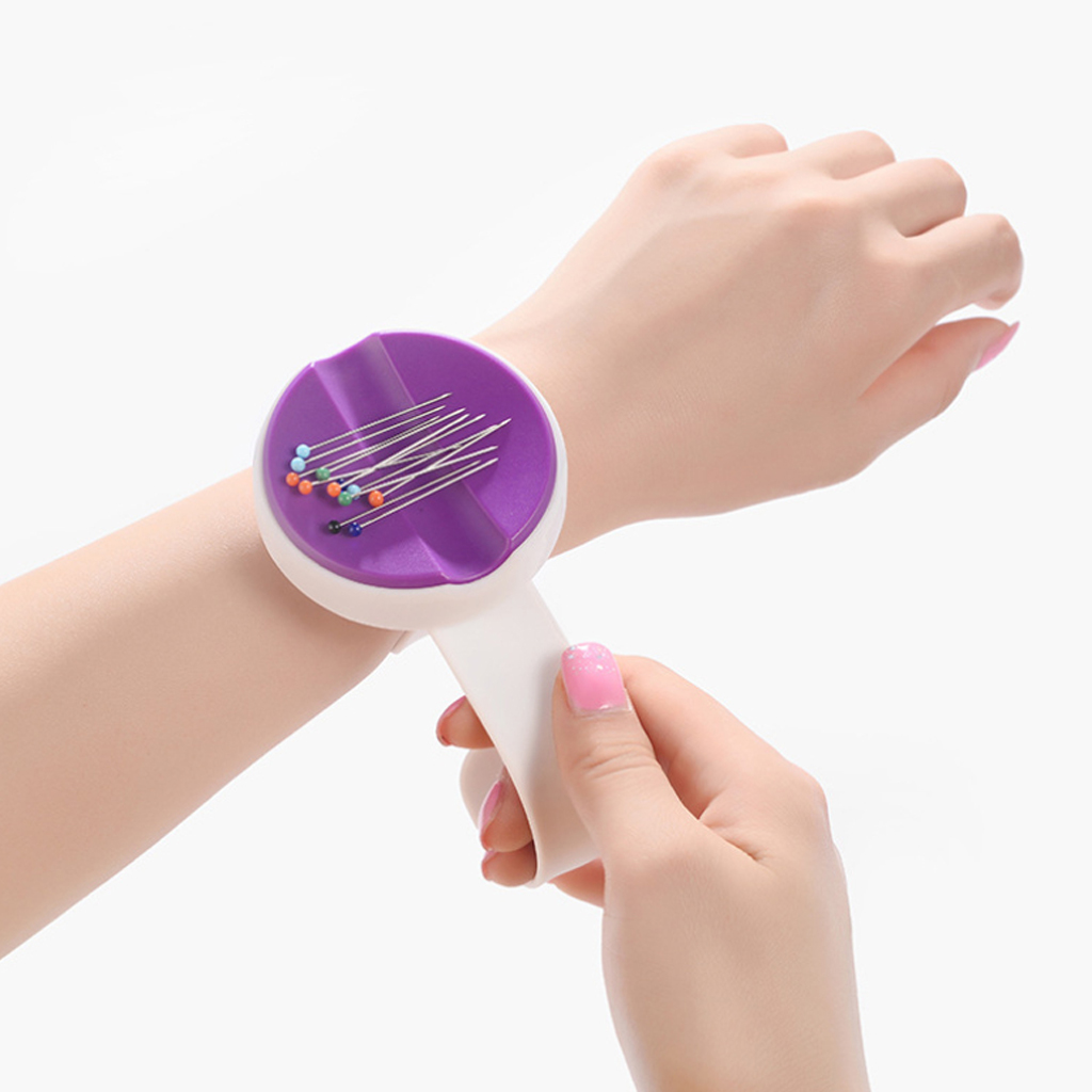 Lemoning Sewing for/ Magnetic Pin Cushion Sewing Storage Wrist Clip Screw Knitting Magnet Needle Box