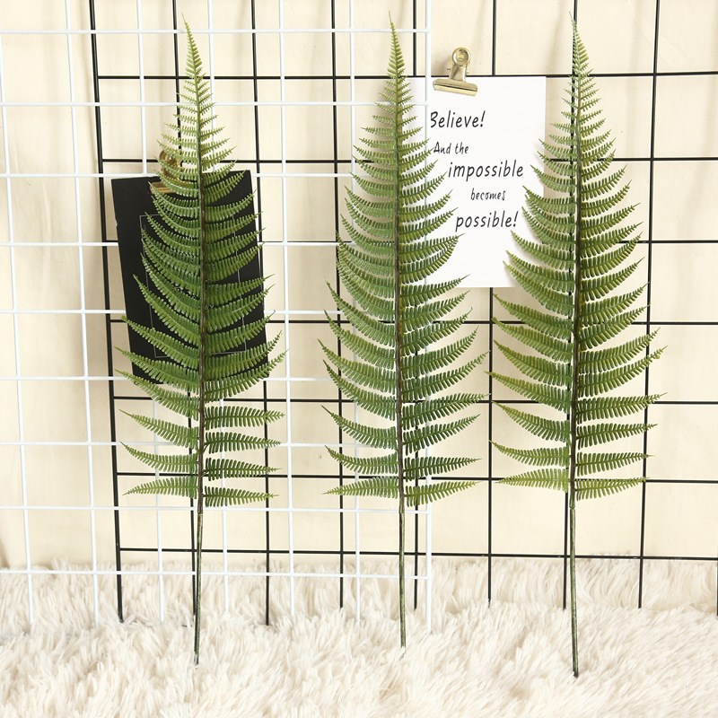 Description Picture 5 of item1pc Home decor Simulation fern leaf Artificial flower Grass Green Plant Persian leaves for DIY Wedding Christmas Decoration
