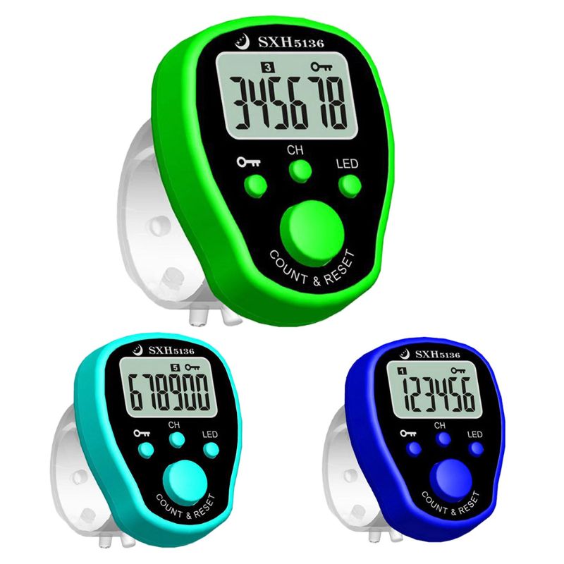 Description Picture 3 of item5 Channel Finger Counter LCD Electronic Digital Chanting Counters Tally Counter