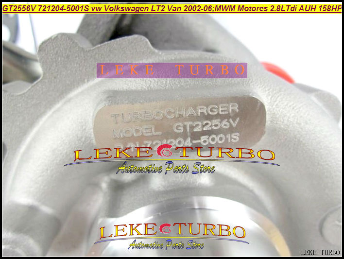 GT2556V 721204 721204-5001S 721204 Turbo Turbocharger For VW Volkswagen LT II LT2 Van 2002-06 MWM MOTORES 2.8L TDI AUH 158HP (6)