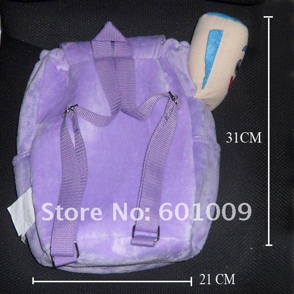 Free Shipping Dora the Explorer Plush Backpack Child PRE School Bag Toddler Size #3 12" Wholesale