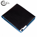 Panelled Metal Angles Men Wallet W051 Ultra thin Concise Male Purse Short Handbags Panelled Metal Angles