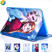 Frozen Paint PU Cover Case for Samsung P3200 GALAXY Tab 4 T230 Galaxy Tab E 9