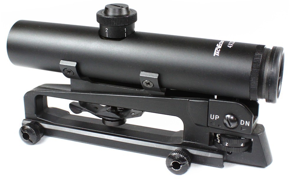 TAC Vector Optics 4x22 .223 5.56 Carry Handle Compact Riflescope Shock Proo...