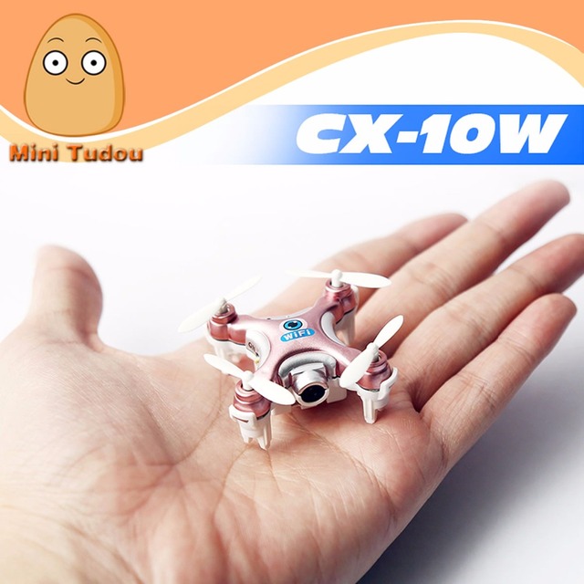 Minitudou 2016 Новый Mini Remote Control Вертолет Cheerson CX-10W RC Квадрокоптер С Камерой Мини Дроны FPV Cheerson CX-10C