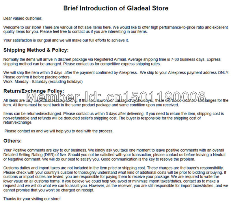 Brief Introduction of Gladeal Store Aliexpress