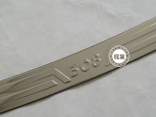 2012 Peugeot 308 High quality stainless steel Rear bumper Protector Sill
