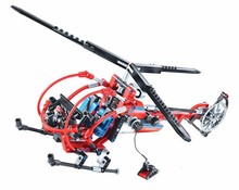 Decool 3356 High Tech Series Aero King Helicopter Exploiture toys Fire rescue Building Block Sets Toy Compatible with Legoe