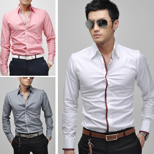 Мужская повседневная рубашка 3Size XS, S, M, 3Colours , 6059 Мужская повседневная рубашка 3Size XS, S, M, 3Colours , 6059