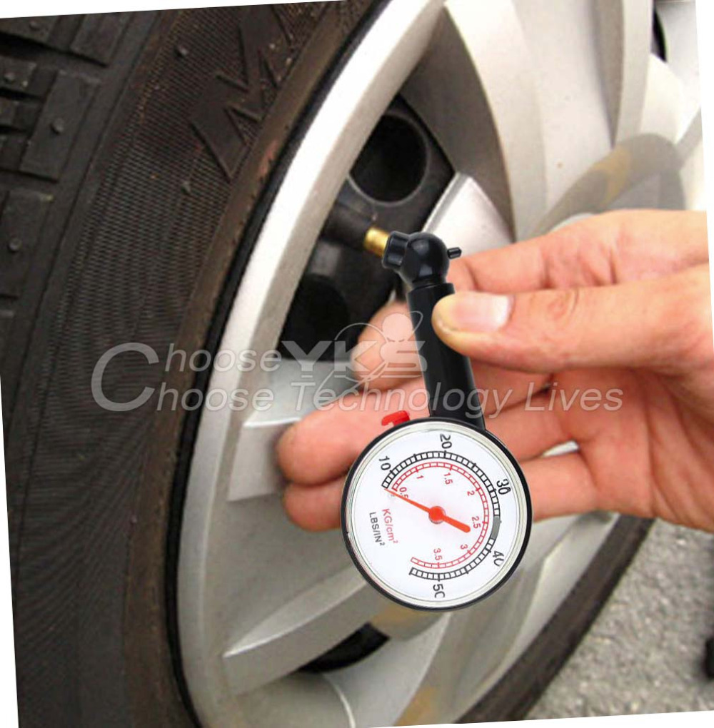 1pcs New Car Vehicle Motorcycle Dial Tire Gauge Meter Pressure Tyre Measurement Tool To save gas