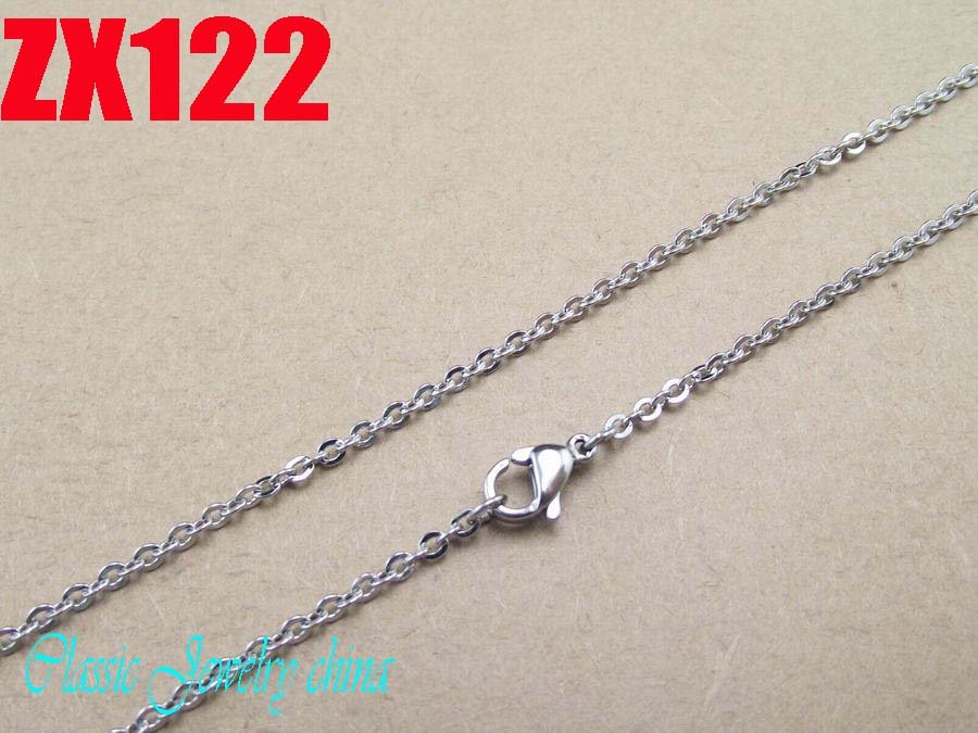 750mm (29.3Inch) length 2mm 316L stainless steel fashion cross chain Jewelry man male necklace chains ZX122