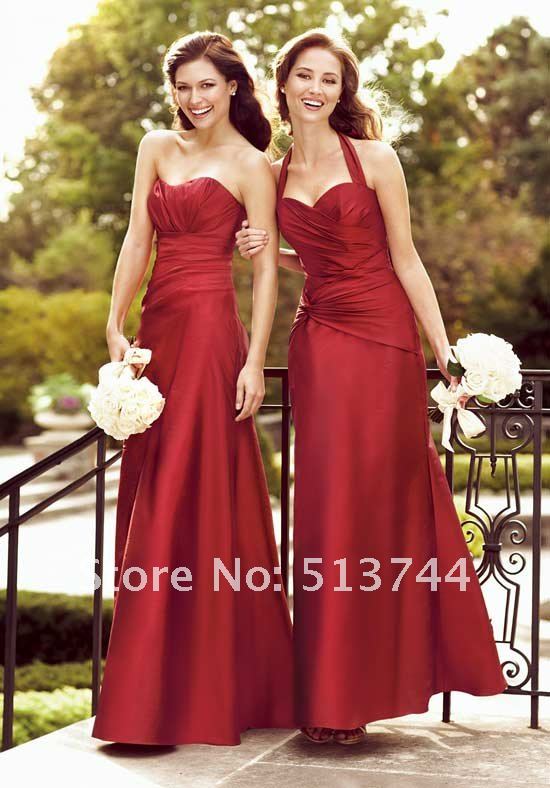Bridesmaid dress with gloves