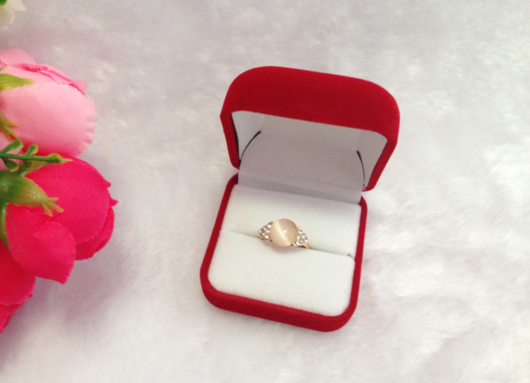 EMS Brand White Inner Velvet Plastic Large Jewelry Box For Wedding Ring