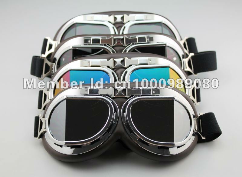 motorcycle goggle motocross parts Aviator Pilot Cruiser Motorcycle Scooter ATV Goggle Eyewear T08K free shipping