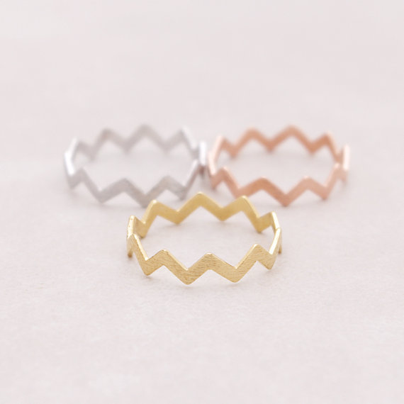 bague or zig zag bague or zig zag