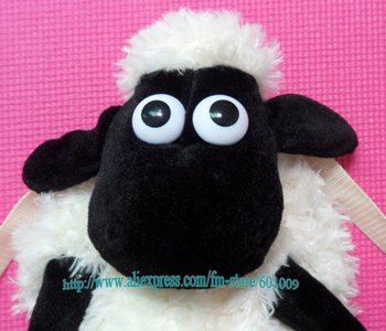 Free shipping EMS 100/Lot High Quality Soft Plush RARE Shaun The Sheep Plush Doll Backpack New 18