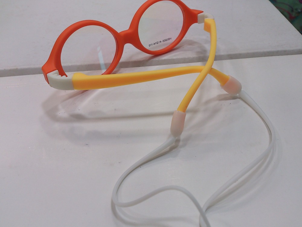 Kids Eyeglasses With Silicone Headband Strap Cord, TR90 Children