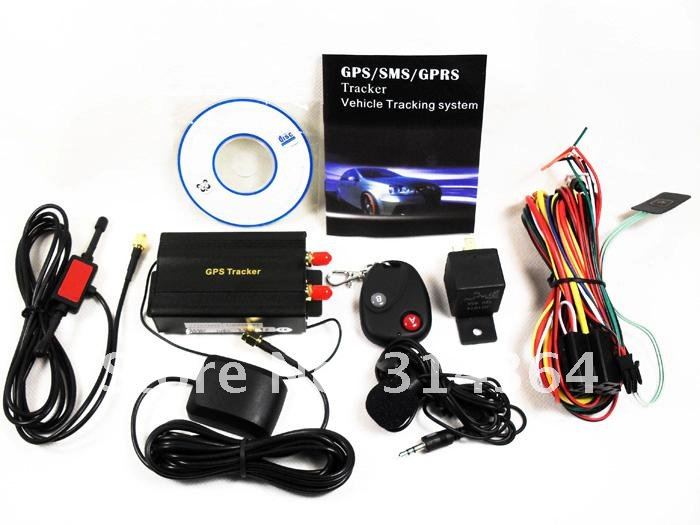 DHL EMS free shipping 5pcs/lot Car GPS Tracker GPS/GSM/GPRS Tracking Device Remote Control Auto Vehicle TK103B Tracking System