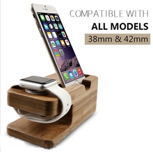 2016 New Bamboo Original Stand Charging Dock Station Bracket Accessories iPhone 4 4s 5 5s 5c