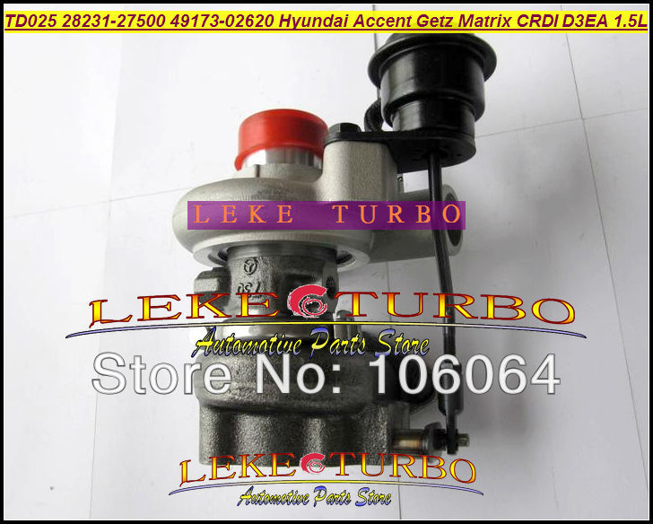TD025 28231-27500 49173-02610 Hyundai Accent Matrix Getz KIA Cerato Rio 1.5L CRDi 2001-05 D3EA turbocharger (1)