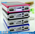 Real 12000mAh External Solar Power Bank Battery Charger 12000 mah Powerbank For iPhone For Samsung Cell