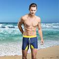 New 2016 Men Swimwear Sexy swimming trunks Low waist Patchwork Shorts Boxers Sports suit Mens comfortable