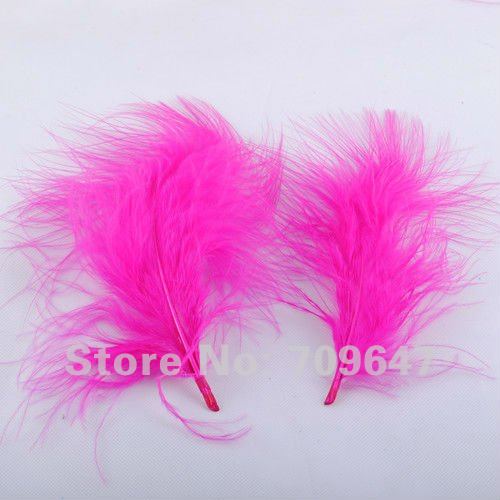 New! Hot sale! 600pcs/Lot 12-16cm Marabou Turkey Feathers 7colours available free shipping