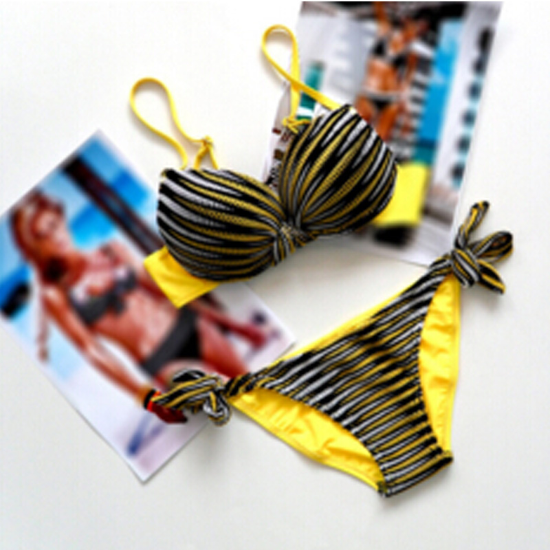2016 Summer Women Sets Sexy Striped Bikini Swimsuit Beachwear Swimwear Women Push Up Bikini Bathing Suit Plus Size M - XXXL 68 2016 Summer Women Sets Sexy Striped Bikini Swimsuit Beachwear Swimwear Women Push Up Bikini Bathing Suit Plus Size M - XXXL 68